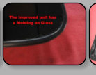 The improved unit has a molding on the glass