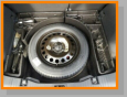 The spare tire and jack assembly must be on board during an ADAS calibration
