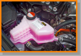 Engine coolant weighs 9.3 to 9.6 lbs per gallon