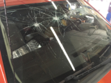 Badly damaged windshield removals