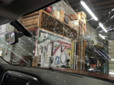 Badly damaged windshield removals