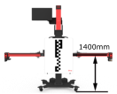 The calibration stand and targets are placed in exact (to the milimeter) positions