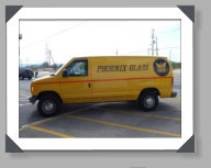 Photos of our past and present Phoenix Glass windshield repair and replacement vehicles that are based out of Knoxville, Tn.