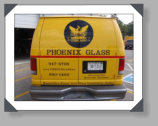 Photos of our past and present Phoenix Glass windshield repair and replacement vehicles that are based out of Knoxville, Tn.