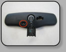 An OEM Ford electrochromic rear view mirror has an electric eye